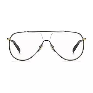 Armação Aviador Para Óculos De Grau<BR>- Dourada & Preta<BR>- Givenchy