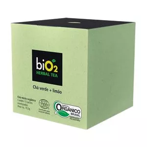 Chá Bio2 Herbal Tea<BR>- Chá Verde & Limão<BR>- 13 Sachês<BR>- Bio2organic