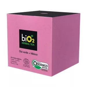 Chá Bio2 Herbal Tea<BR>- Chá Verde & Hibisco<BR>- 13 Sachês<BR>- Bio2organic
