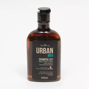 Shampoo Urban Men Ipa 3 Em 1<BR>- 240ml<BR>- Tracta