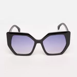 Óculos De Sol Gatinho<BR>- Azul Claro & Preto<BR>- Les Bains Paris