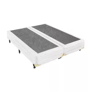 Box Spring Up Queen Size<BR>- Branco<BR>- 38x158x198cm