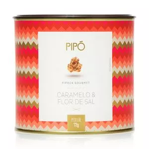 Lata De Pipoca<BR>- Caramelo & Flor De Sal<BR>- 72g<BR>- Pipó Gourmet