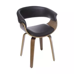Cadeira Elba<BR>- Café & Madeira Escura<BR>- 78x60x40cm<BR>- Or Design