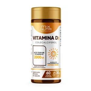 Nutraceutical Vitamina D3<BR>- 60 Cápsulas<BR>- Mix Nutri