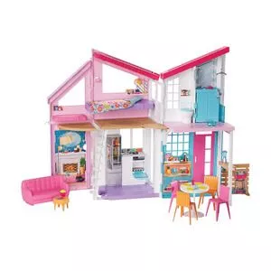 Casa Da Barbie® Malibu<BR>- Pink & Rosa<BR>- 40,5x72,5x15cm<BR>- Mattel