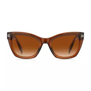 Óculos De Sol Arredondado<BR>- Marrom<BR>- Marc Jacobs