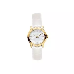 Relógio Analógico V177<BR>- Dourado & Branco<BR>- Versace Relógio