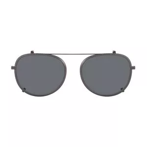 Clip De Óculos<BR>- Cinza Escuro & Marrom<BR>- Calvin Klein