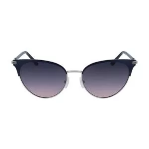 Óculos De Sol Gatinho<BR>- Azul & Azul Marinho<BR>- Calvin Klein