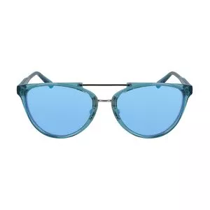 Óculos De Sol Gatinho<BR>- Azul<BR>- Calvin Klein Jeans