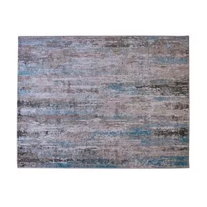 Tapete Artemis Abstrato<BR>- Marrom Claro & Azul Escuro<BR>- 250x200cm<BR>- Niazitex