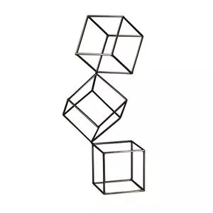 Cubos Decorativos<BR>- Preto<BR>- 49x26x26cm<BR>- Mart