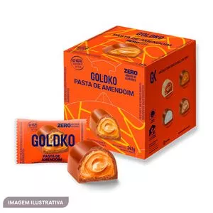 Bombom Zero Açúcar<BR>- Pasta De Amendoim<BR>- 18 Unidades<BR>- GoldKo