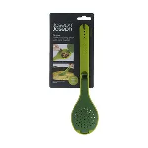 Colher Infusora Joseph<BR>- Verde & Verde Escuro<BR>- 27x6,5x3cm<BR>- Joseph Joseph
