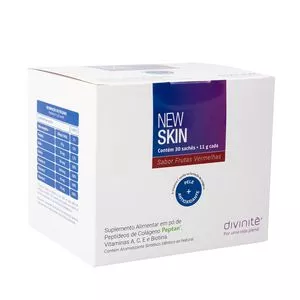 New Skin<BR>- Frutas Vermelhas<BR>- 30 Sachês<BR>- Divinitè Nutricosméticos