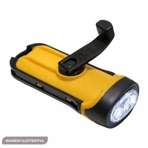 Lanterna De Mão Dyno<BR>- Amarela & Preta<BR>- 24x14x4cm<BR>- Nautika