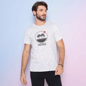 Camiseta Coqueiros<BR>- Branca & Preta
