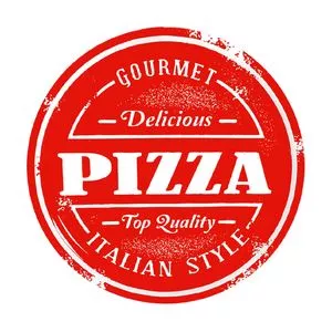 Prato Para Pizza<BR>- Vermelho & Branco<BR>- 2,5xØ40cm<BR>- Decor Glass