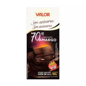 Barra De Chocolate Espanhol 70%<BR>- 100g<BR>- Valor