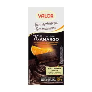 Barra De Chocolate Espanhol 70%<BR>- Laranja<BR>- 100g<BR>- Valor