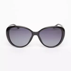 Óculos de Sol Redondo<BR>- Azul & Preto<BR>- Jimmy Choo