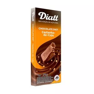 Chocolate Diatt<BR>- Castanha-De-Caju<BR>- 25g<BR>- Diatt
