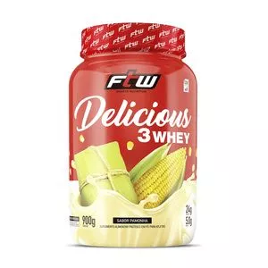 Delicious 3 Whey<BR>- Pamonha<BR>- 900g<BR>- FTW