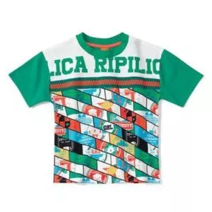 Blusa Lilica Ripilica®<BR> - Verde & Branca<BR> - LILICA RIPILICA & TIGOR