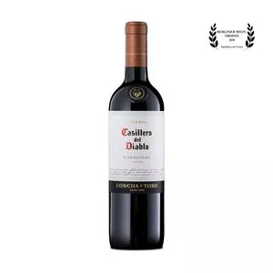 Vinho Casillero Del Diablo Tinto<BR>- Carménère<BR>- 2017<BR>- Chile, Valle Central<BR>- 750ml<BR>- Concha Y Toro
