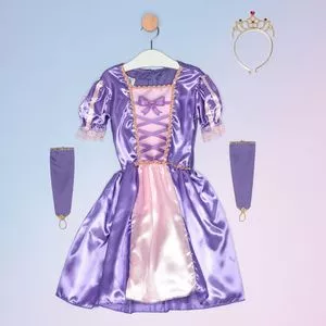 Fantasia De Rapunzel®<BR>- Lilás & Rosa Claro<BR>- Masquerade