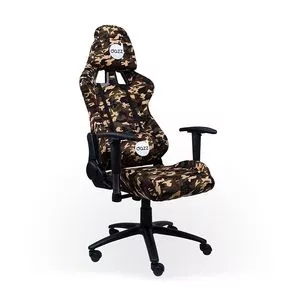 Cadeira Gamer Battle Red Nose<BR>- Marrom Claro & Marrom Escuro<BR>- Max Print