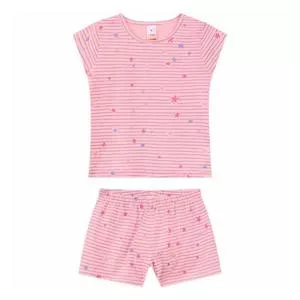 Pijama Juvenil Estrelas<BR>- Rosa & Pink<BR>- Marisol