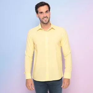 Camisa Listrada<BR>- Amarelo Claro & Branca<BR>- Mr. Jones