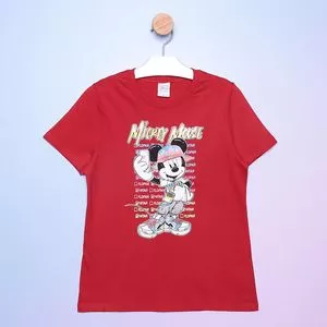 Blusa Infantil Mickey®<BR>- Vermelha & Amarela