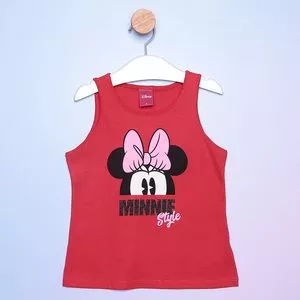 Blusa Infantil Minnie®<BR>- Vermelha & Rosa