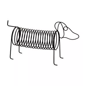 Escultura Cachorro<BR>- Preta<BR>- 14x6x21,5cm<BR>- Mart