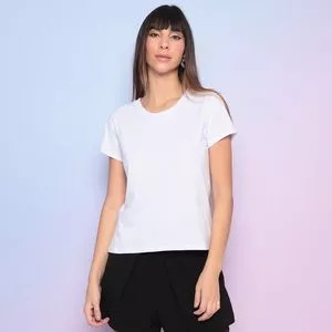 Camiseta Lisa<BR>- Branca