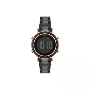 Relógio Digital FS5403-0MN<BR>- Preto & Rosê Gold<BR>- Technos