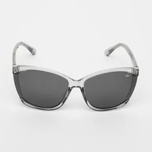 Óculos De Sol Quadrado<BR>- Incolor & Preto<BR>- Carmim