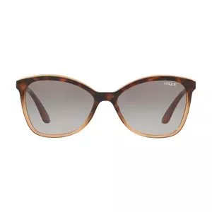 Óculos De Sol Arredondado<BR>- Cinza & Laranja Escuro<BR>- Vogue