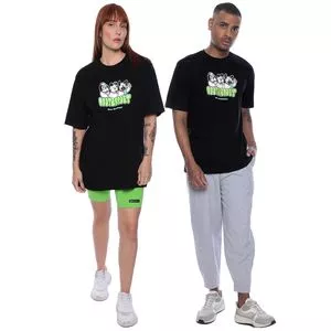Camiseta Internet<BR>- Preta & Verde