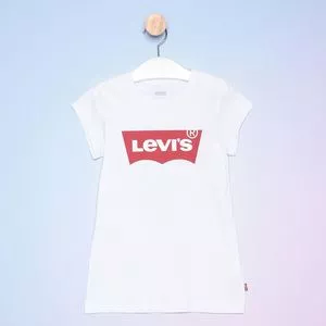 Blusa Infantil Levi's<BR>- Branca & Vermelha<BR>- Levis