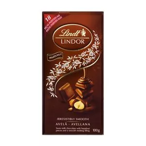 Chocolate Lindor Singles<BR>- Ao Leite Com Avelã<BR>- 100g<BR>- Lindt