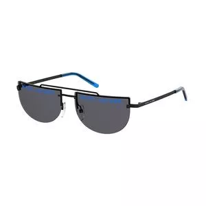 Óculos De Sol Aviador<BR>- Preto & Azul<BR>- Marc Jacobs