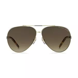 Óculos De Sol Aviador<BR>- Marrom & Dourado<BR>- Marc Jacobs