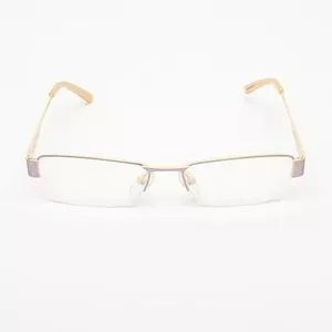 Armação Retangular Para Óculos De Grau<BR>- Cinza<BR>- Colcci