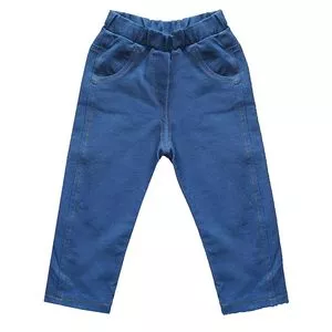 Legging Infantil Com Recortes<BR>- Azul