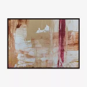 Quadro Artsy Abstrato<BR>- Off White & Bege<BR>- 57x82x3cm<BR>- Artimage