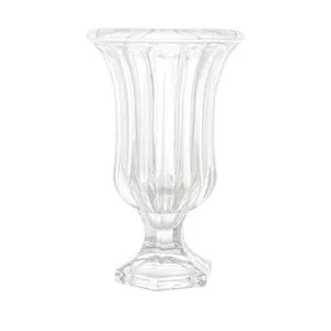 Vaso Decorativo Renaissance<BR>- Incolor<BR>- 24xØ15cm<BR>- Lyor